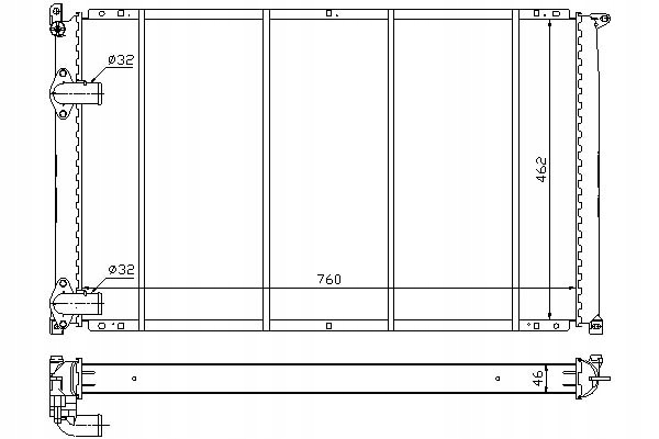 фото №2, Радіатор двигуна opel movano renault master ii 2.