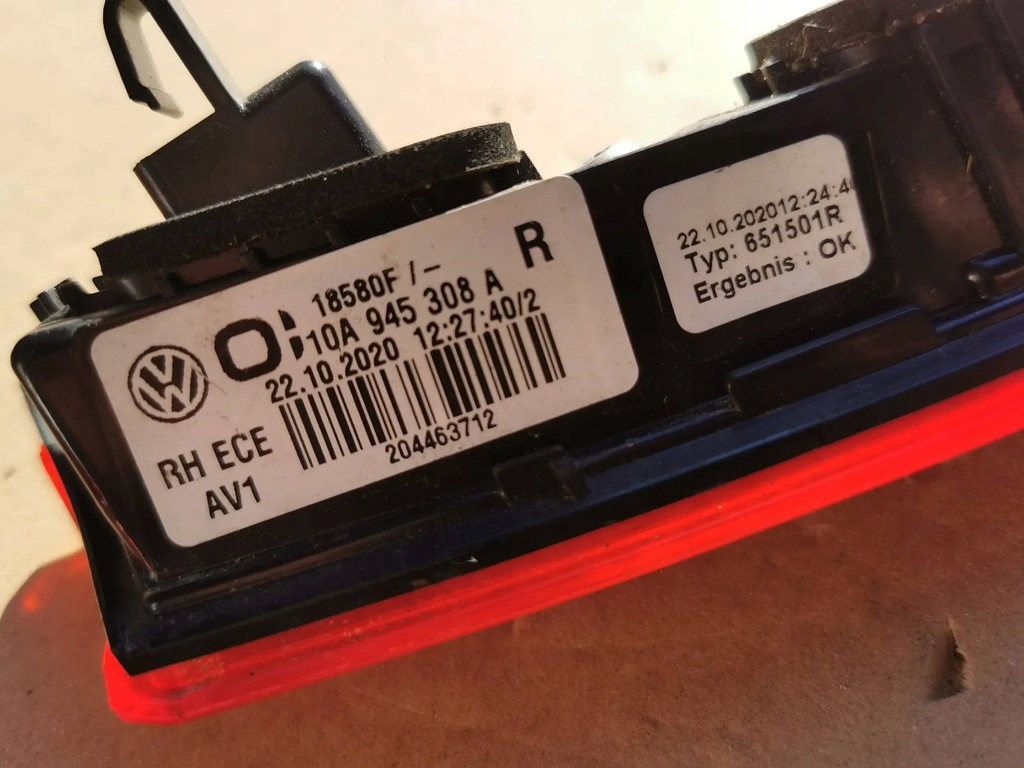 фото №6, Vw id.3 id3 лампа правий задня задня права бампера лампа відбивач