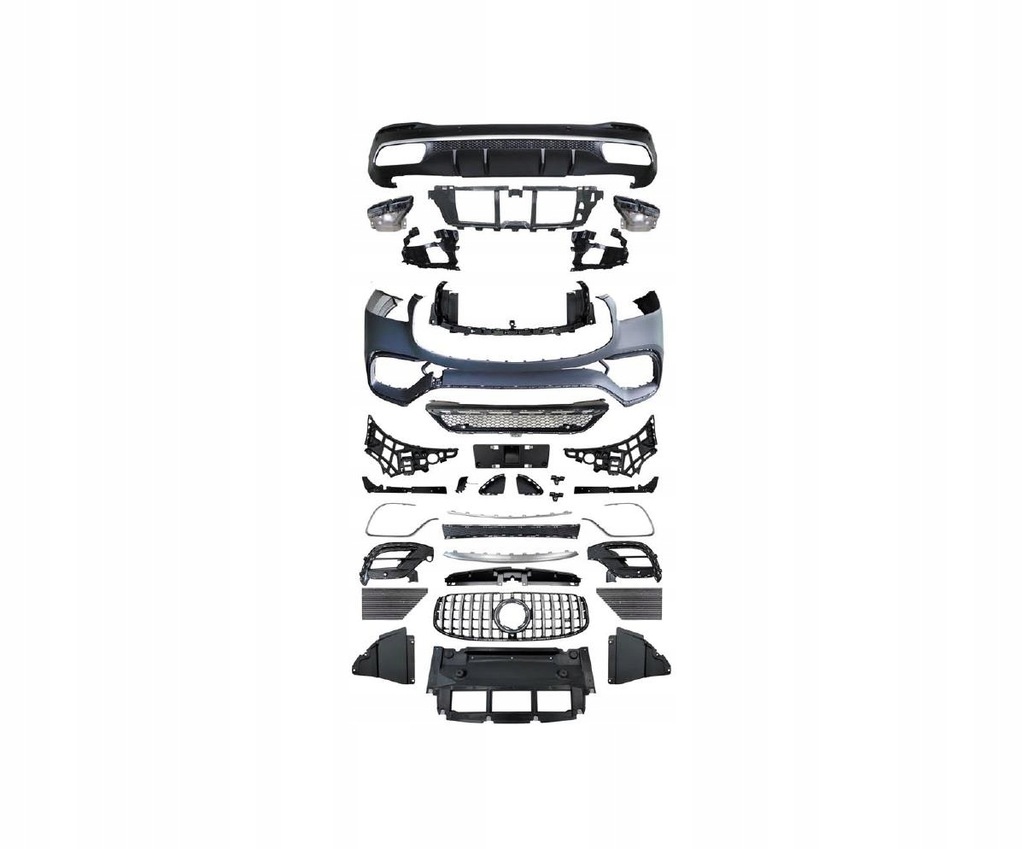 фото №1, Mercedes benz gls-kl x167 19 - бампер передний перед