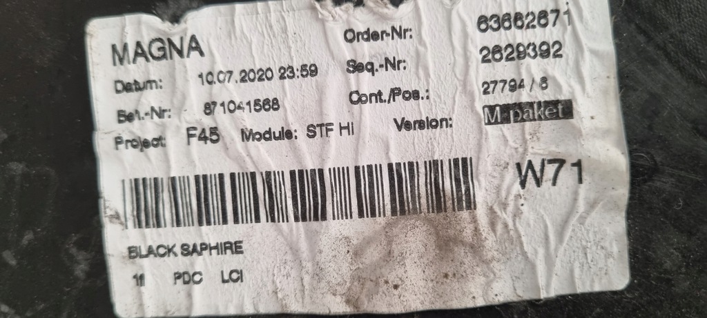 фото №9, Bmw 2 f45 m-pakiet бампер задний