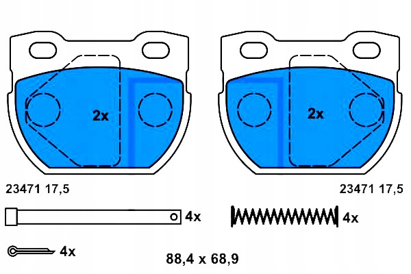 фото №12, Гальмівні колодки гальмівний. landrover defender 01- задня гальмівні колодки h