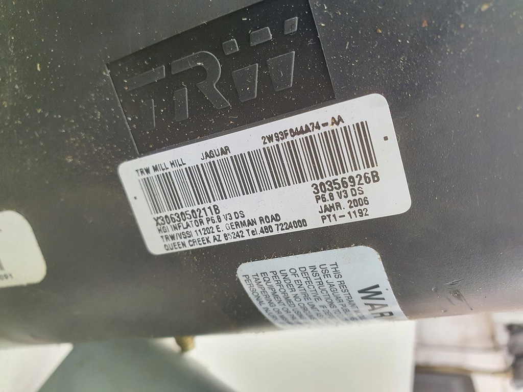 фото №6, Подушка подушка безопасности пассажира jaguar s-type x350 x358
