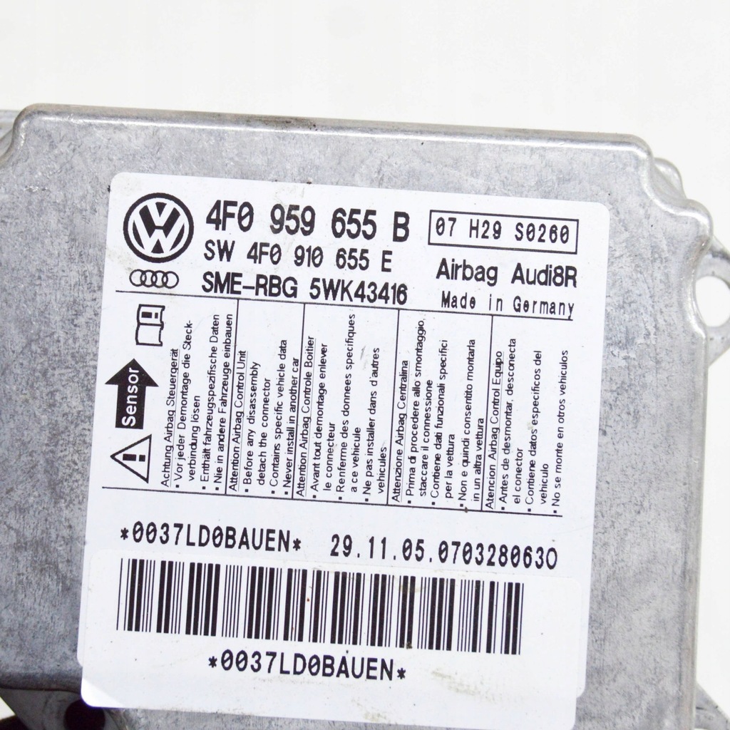 фото №6, Audi a6 s6 c6 4f 2005 блок управления / модуль подушка безопасности