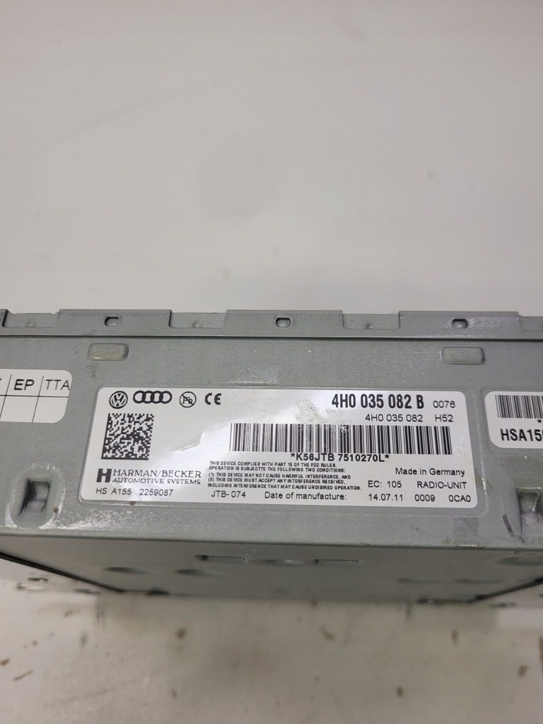 фото №5, Тюнер радіо unit audi a8 d4 4h0035082b