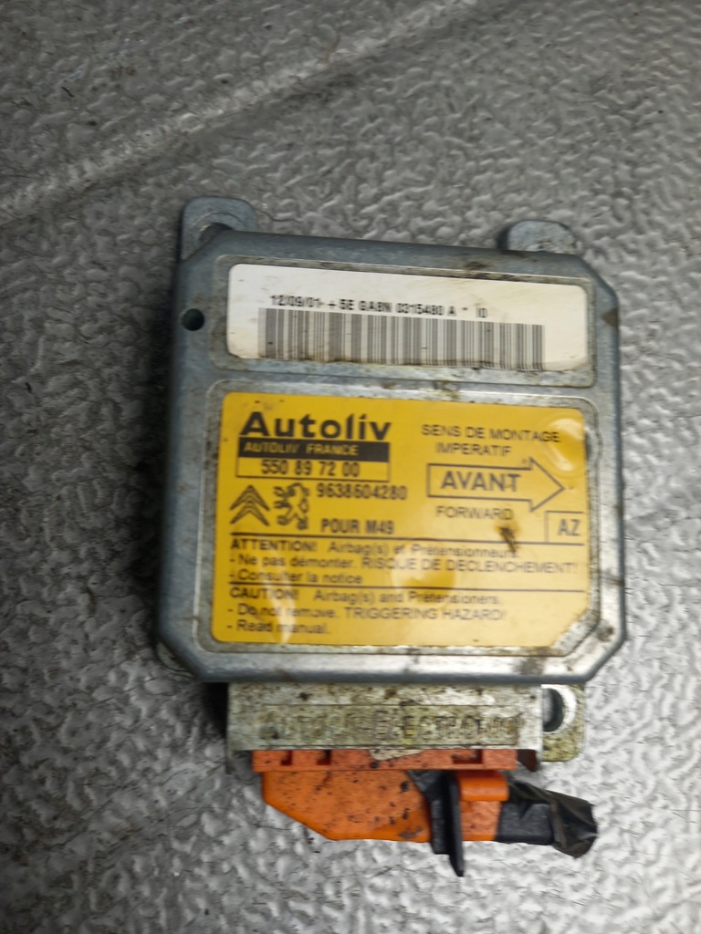 фото №1, Датчик подушка безопасности peugeot partner 01r kombi