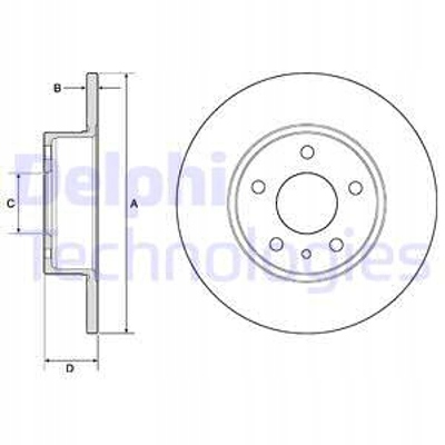 фото №4, Delphi гальмівні диски гальмівні задня bg2386