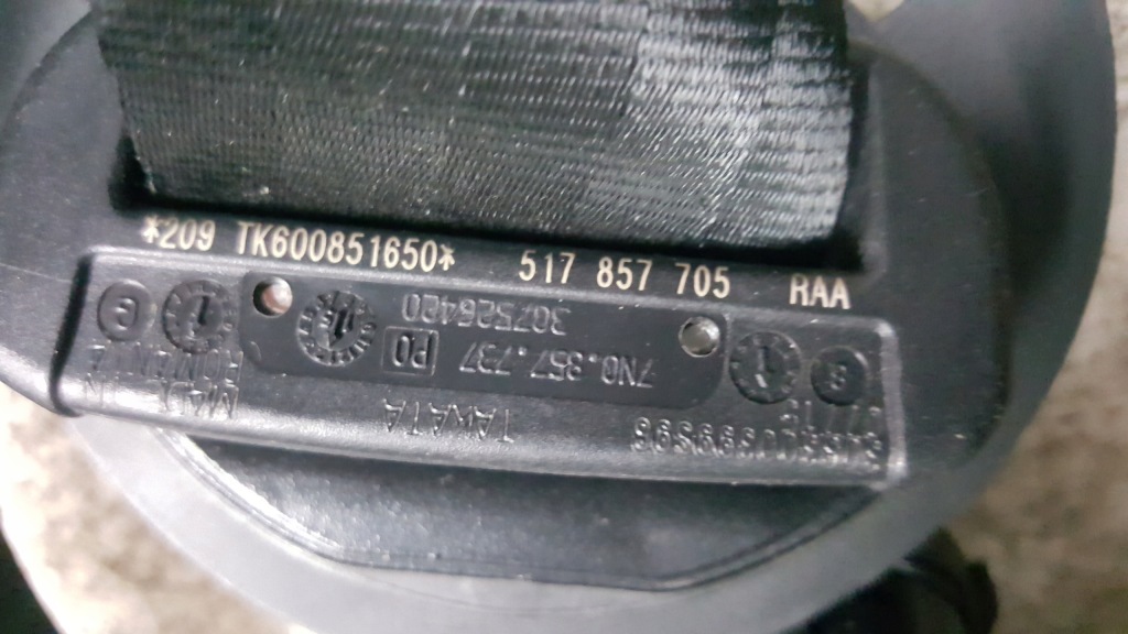 фото №7, Vw golf sportsvan – передний левый pas безопасности 517857705raa