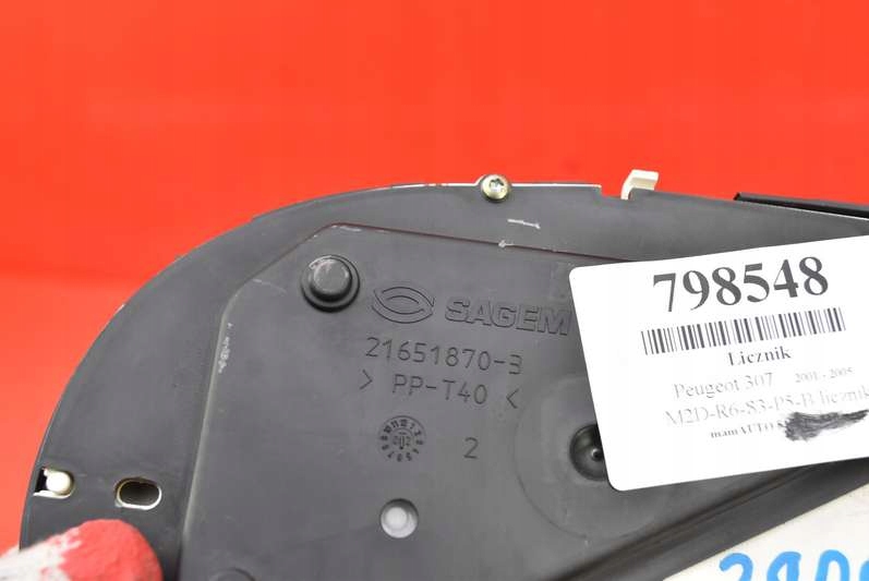 фото №7, Счетчик приборы eu p9636708880 peugeot 307 2.0 hdi 107 km 01-05