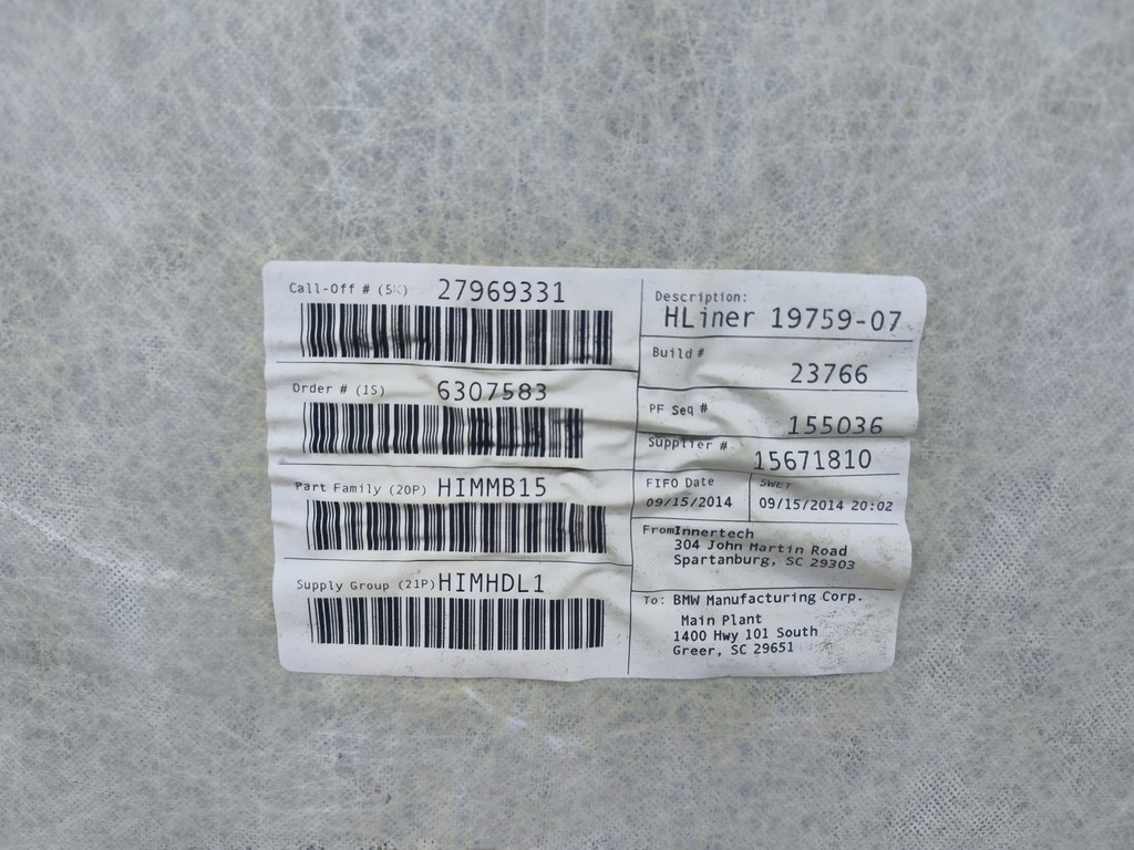 фото №12, Потолок светлая bmw x5 f15