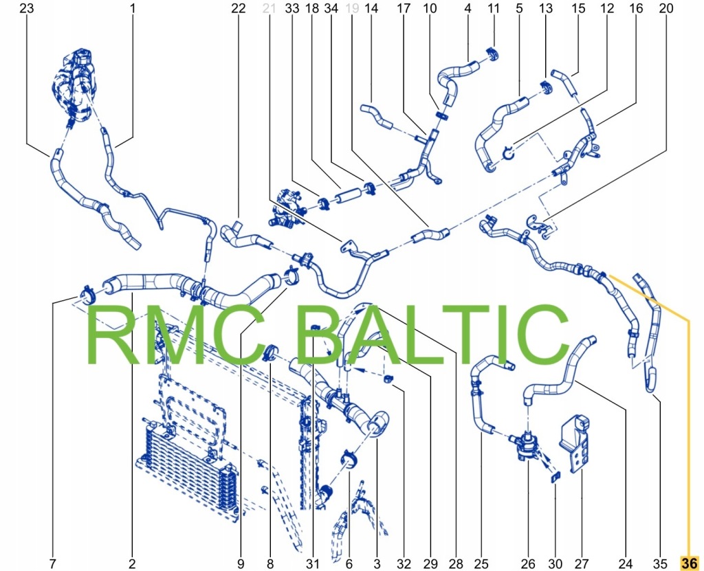 фото №12, Шланг води renault koleos ii 2.0 dci 140538423r