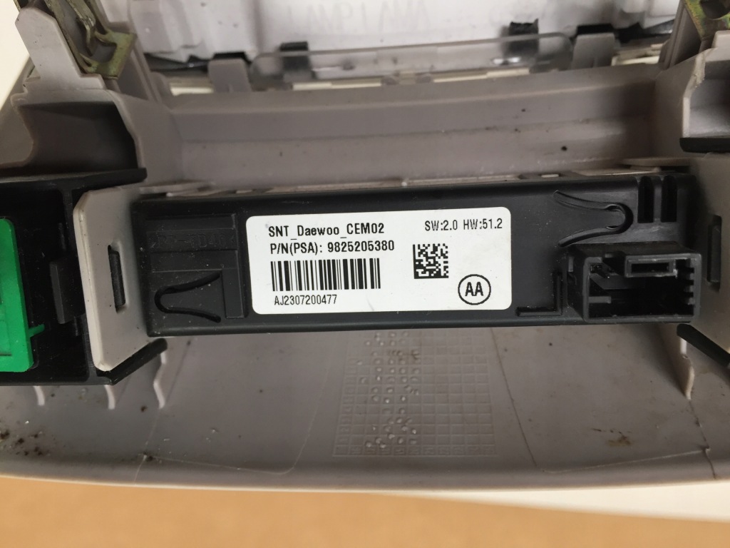 фото №4, C3 aircross лампа стельовий дисплей ременів