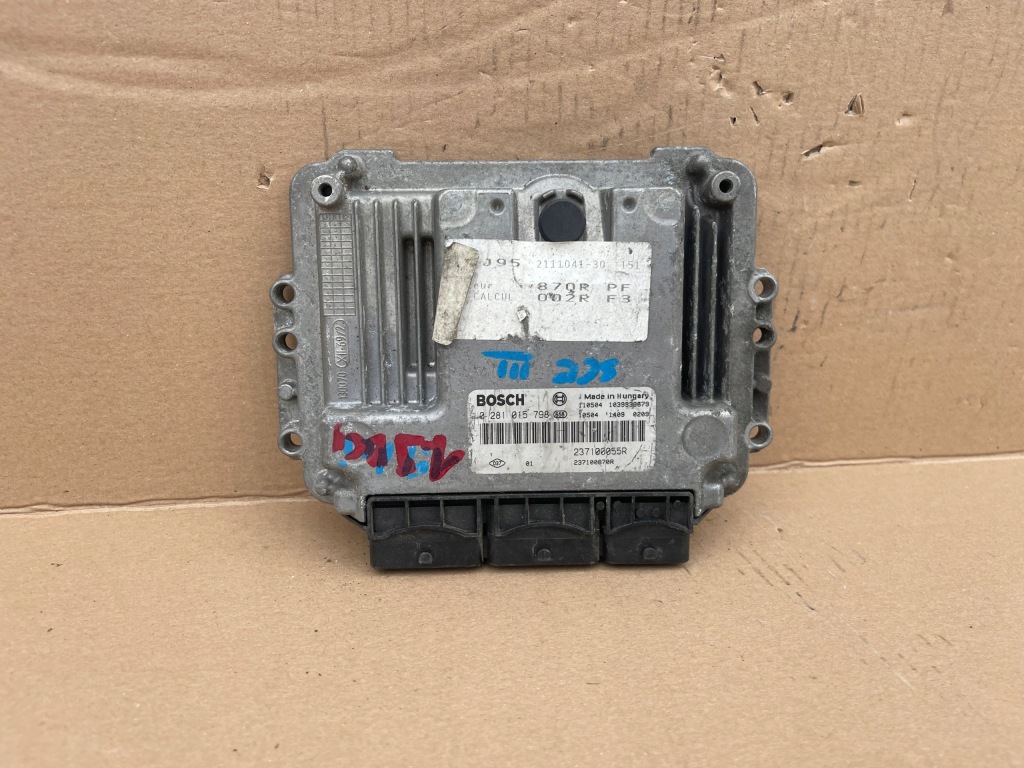 фото №1, Блок управления двигателя renault scenic iii 1.9 dci. 0281015798