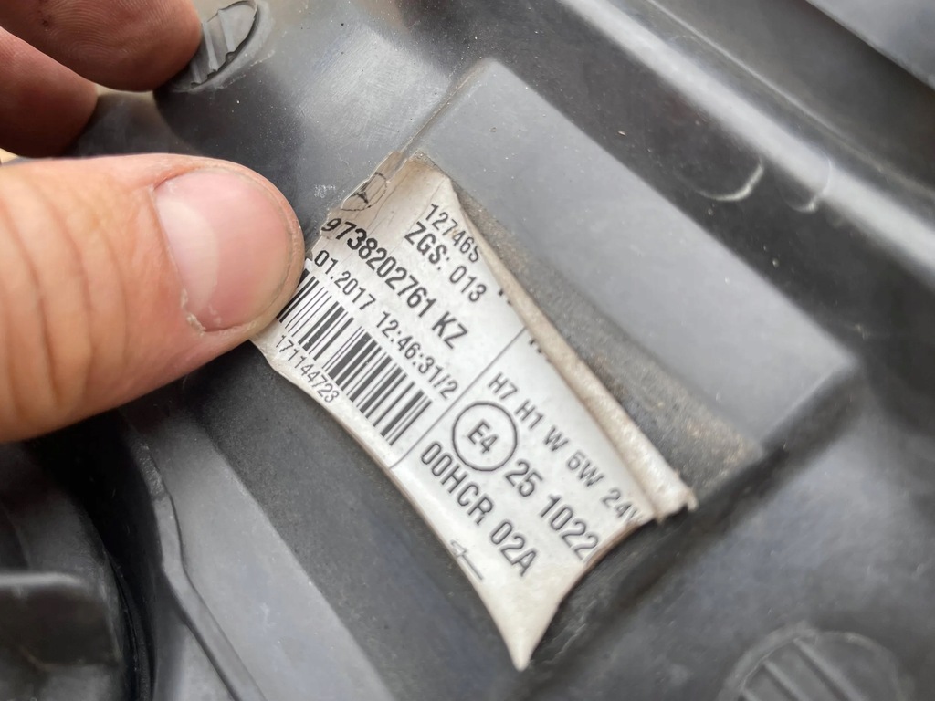 фото №8, Mercedes atego lift 2017 rok лампа перед передняя правая a9738202761