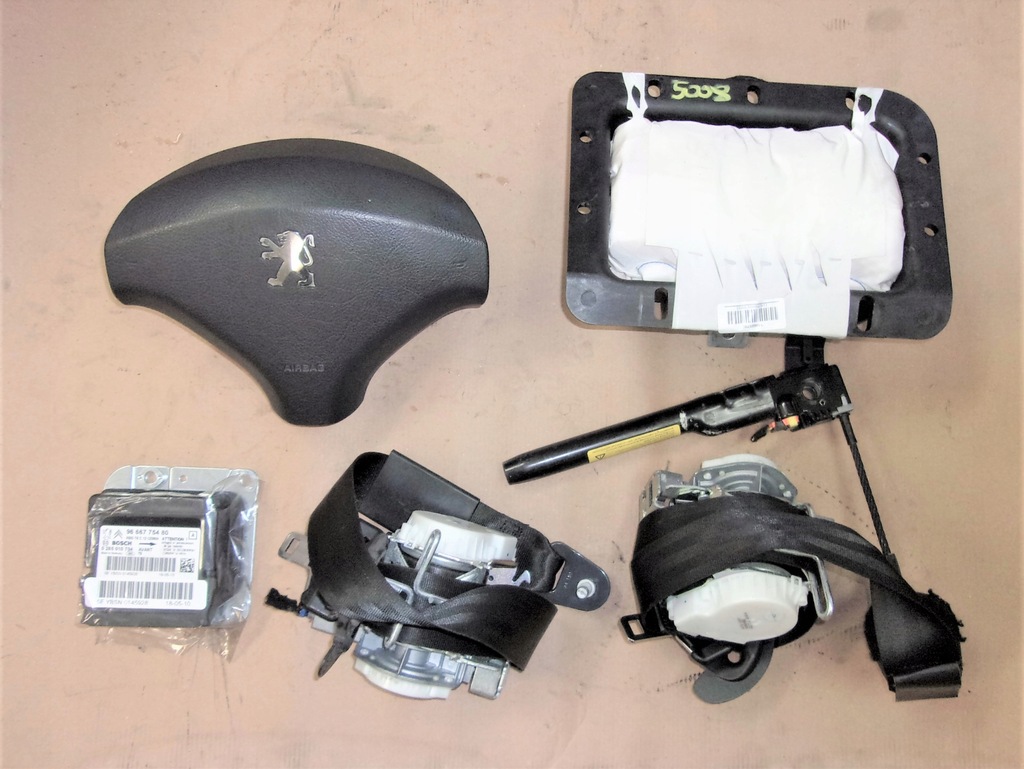 фото №1, Peugeot 5008 i 09- подушка подушка безопасности ремни датчик