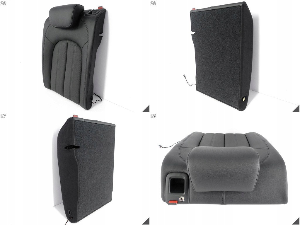 фото №9, Audi a6 4g0 c7 lift 14-18 комплект сидінь czarna шкіра вентильовані перед задня