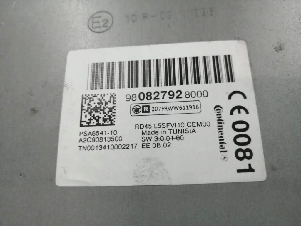 фото №3, Радіо 9808279280 citroen c4 ii b7