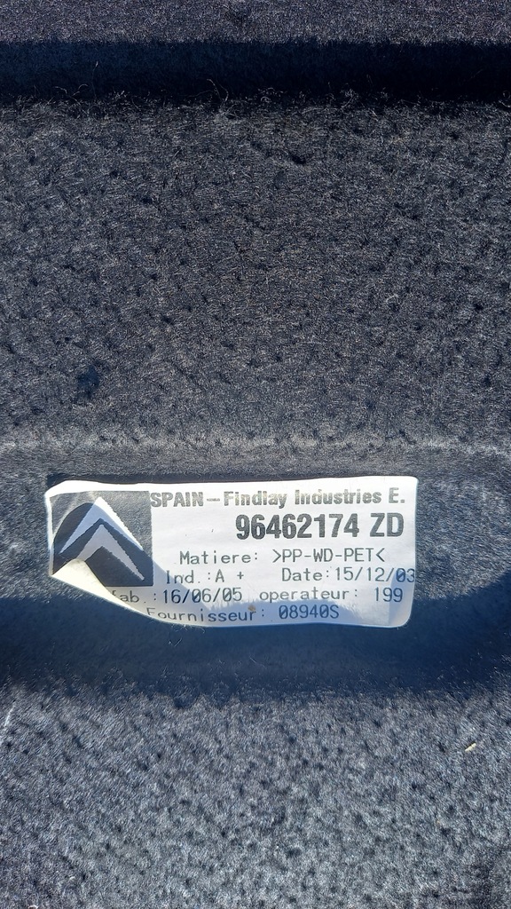 фото №4, Полка багажника citroen c4 07r hb