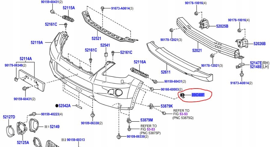 фото №8, Кронштейн датчика паркування toyota corolla verso camry lexus 89348-33060-c0
