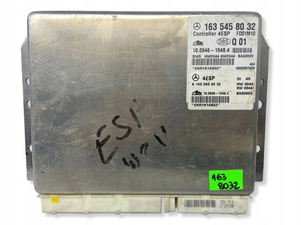 фото №1, Mercedes модуль бортовой компьютер блок управления esp a1635458032