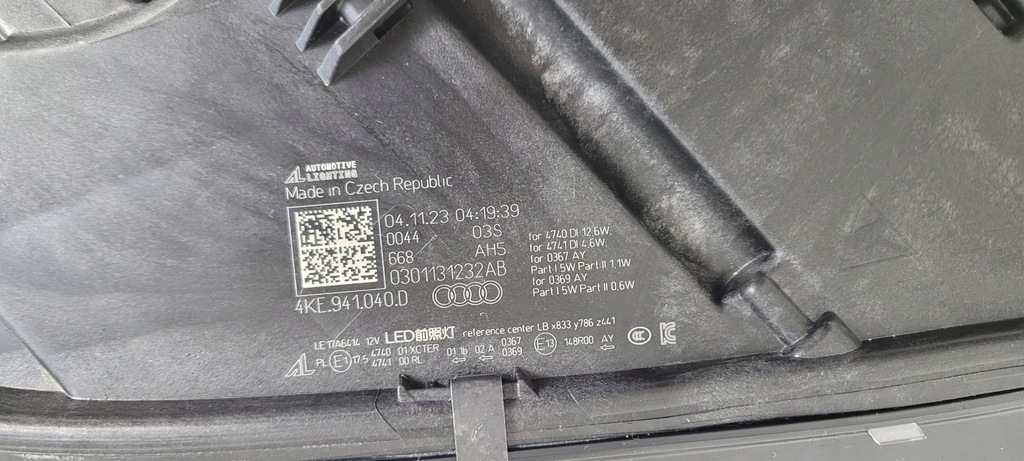 фото №8, Лампа права перед audi q8 e-tron 2018- full led 4ke941040d