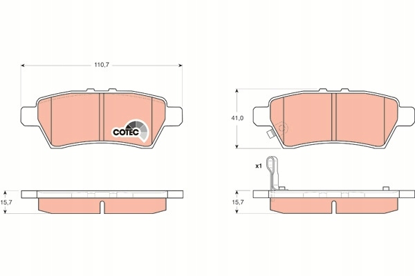 фото №1, Тормозная колодка тормозной kpl.