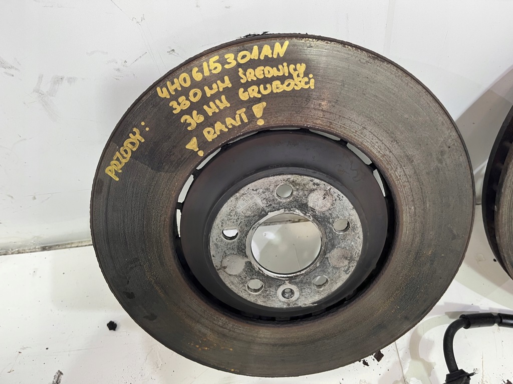 фото №15, Гальмівні диски супорти audi a8 d4 4.0 tfsi 380mm комплект !