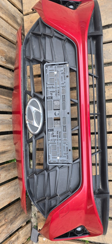 фото №11, Hyundai i20 iii бампер передній kompletny решітка радіатора решітка радіатора r3w червоний