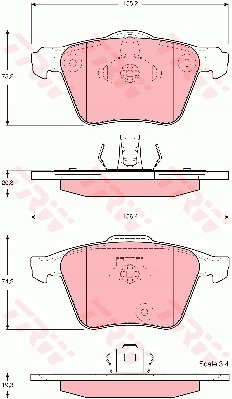 фото №1, Гальмівні колодки гальмівний. volvo xc90 02- колеса 17