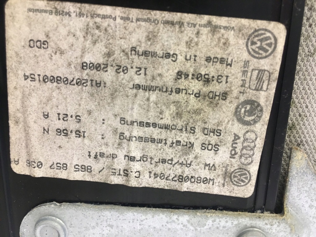 фото №11, Люк стеклянный vw polo 9n fl lift 2005-2009 6q0877255 6q0877041c