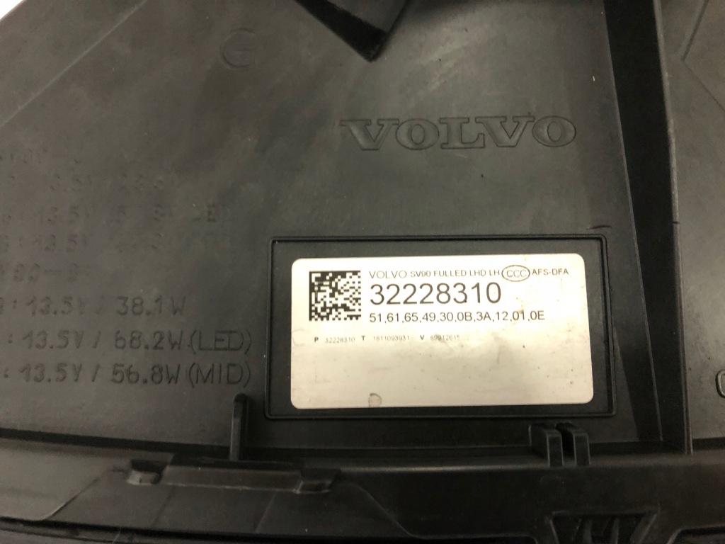 Ліхтарі  volvo s90 v90 рестайлінг  full led active high beam 32228310 31655187 Недорого