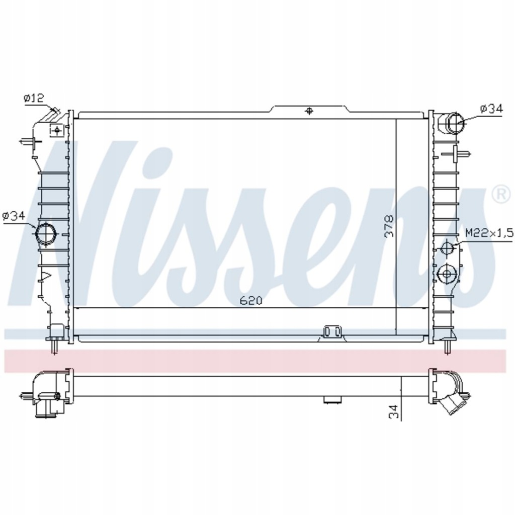 фото №1, Радиатор wody opel calibra a vectra a 88-97
