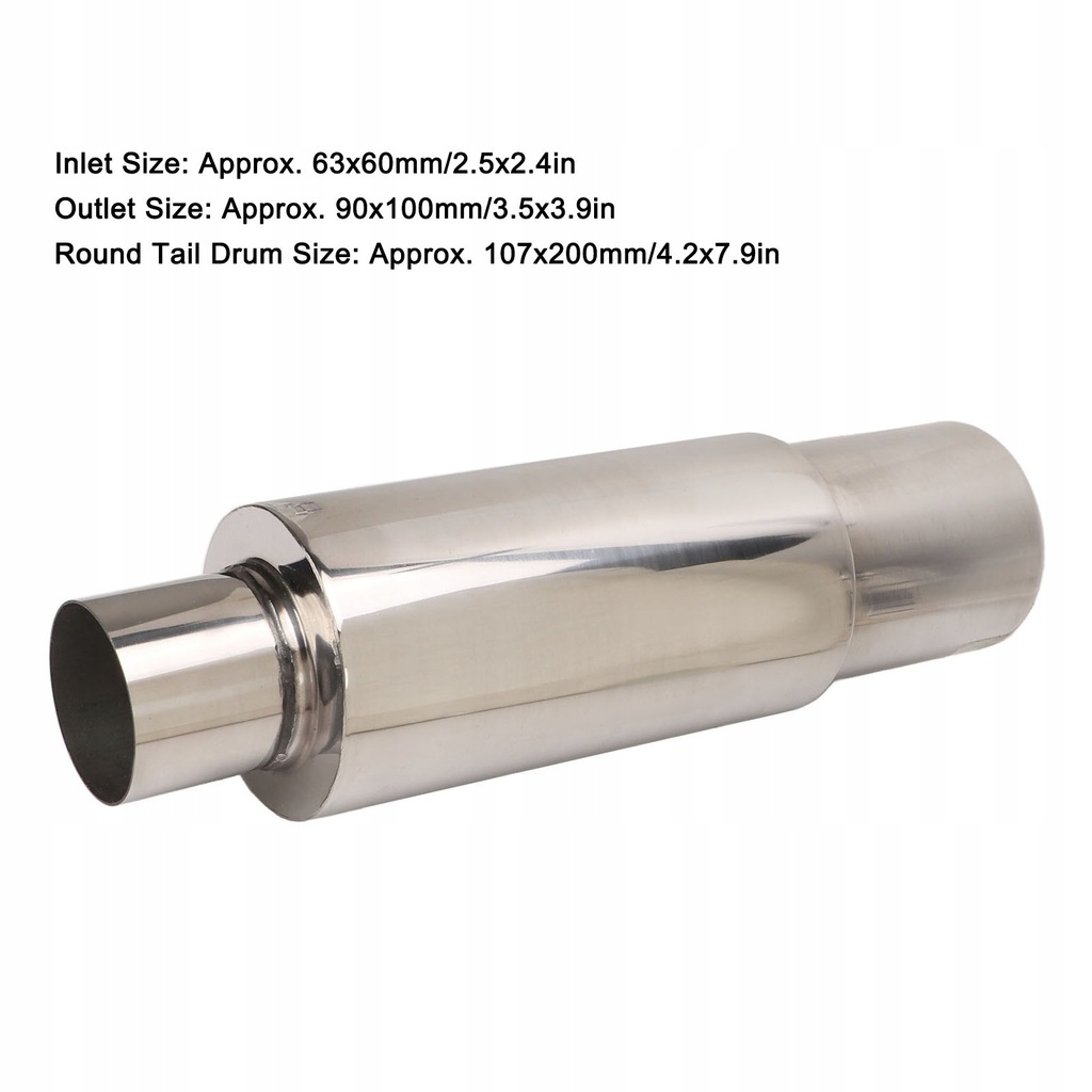 фото №7, Резонатор глушителя выхлоп ze нержавеющая сталь нержавеющей