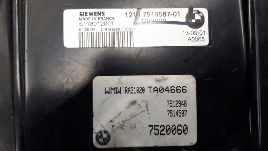 7514587 блок управления двигателя mini r50 r52 r53 Недорого