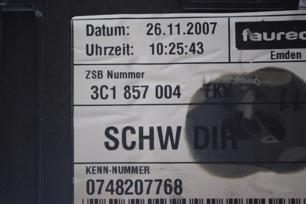 фото №10, Панель приладів приладова консоль панель приладів 3c1857003qt, 3c1857004 vw passat b6