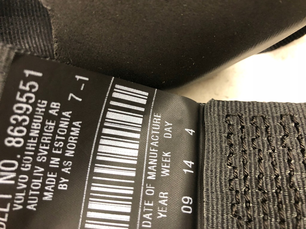 фото №8, Volvo v50 натягувач pas безпеки лівий задня