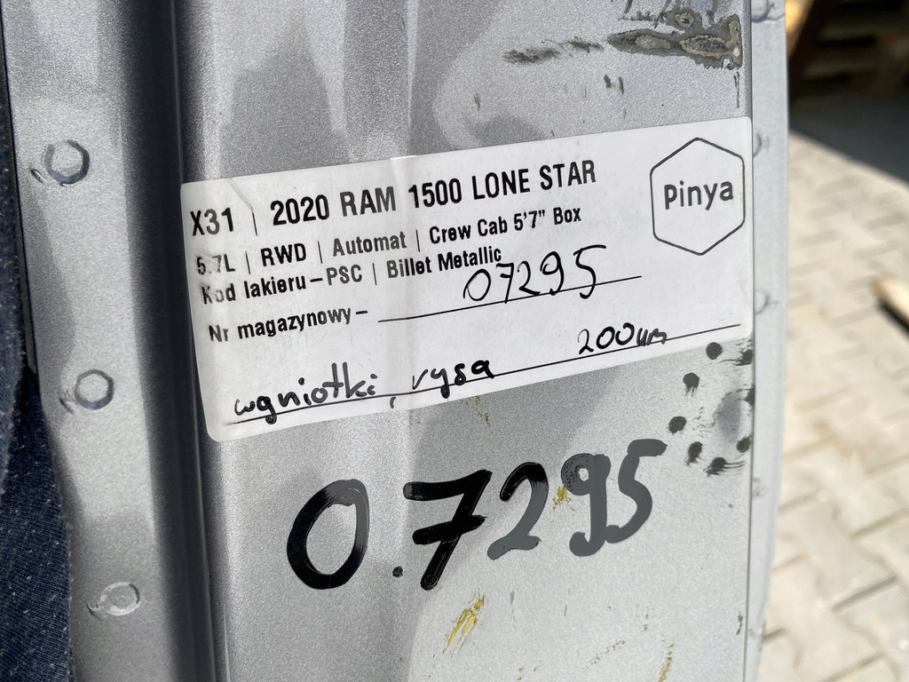 фото №6, Четверть блок двигателя левый bok обшивка dodge ram 1500 2019+ usa