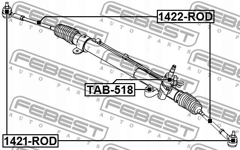 фото №3, 1422-rod febest тяга кермовий ssang yong rodi