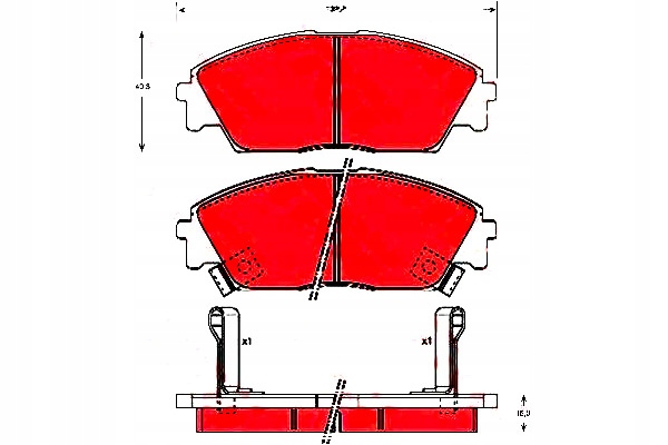 фото №1, Trw тормозные колодки тормозные honda civic ii shuttle 1.5 i