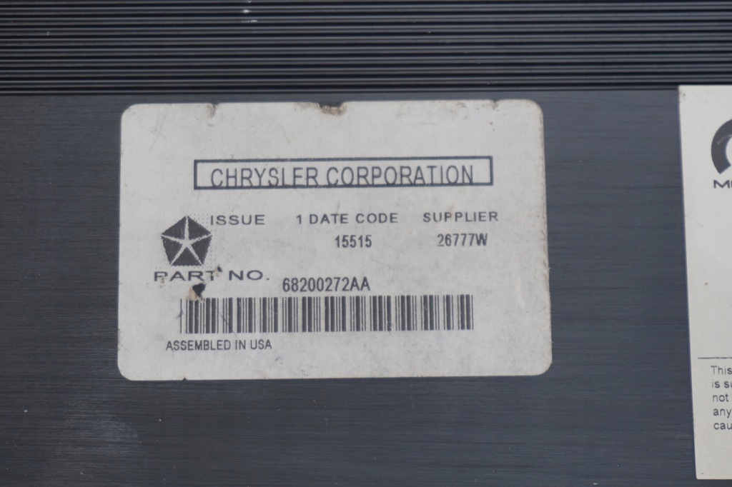 фото №2, Підсилювач радіо jeep cherokee kl 14r-