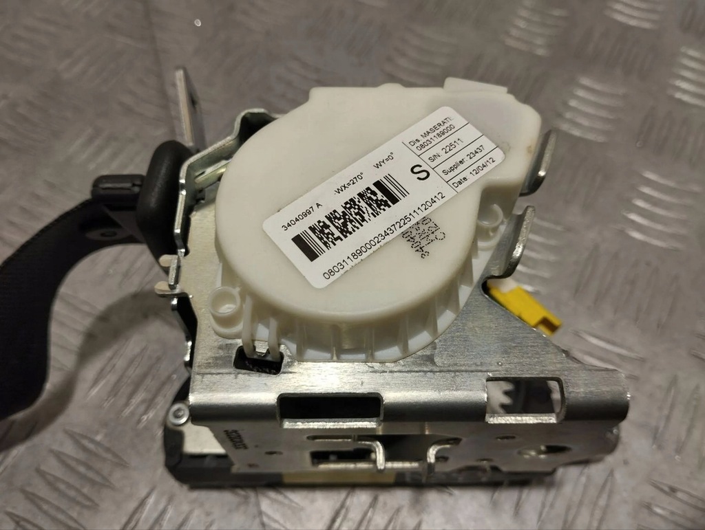 фото №7, Maserati granturismo 2012 pas безопасности сиденье заднего 08031189000