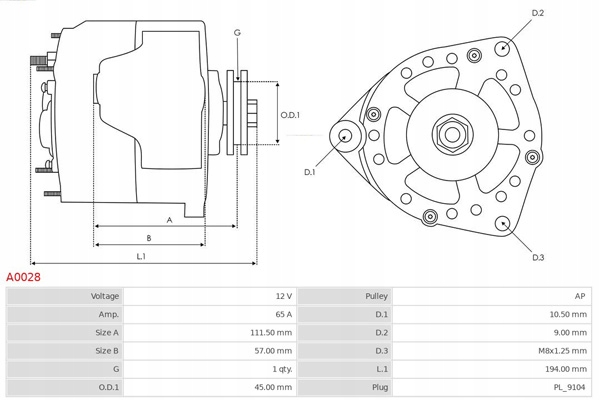фото №11, Генератор 12v audi 80 100 seat toledo vw caddy golf jetta passat t-4