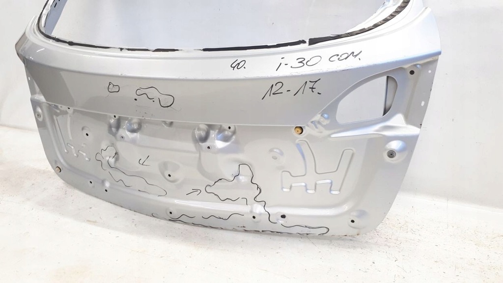 фото №3, Hyundai i30 2012-2017 kombi кришка багажника задня