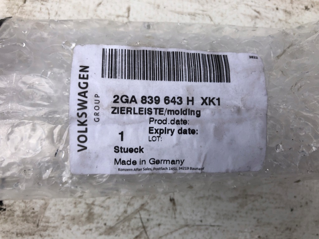 фото №2, Vw t-roc молдинг хром дверь стекло левая задняя