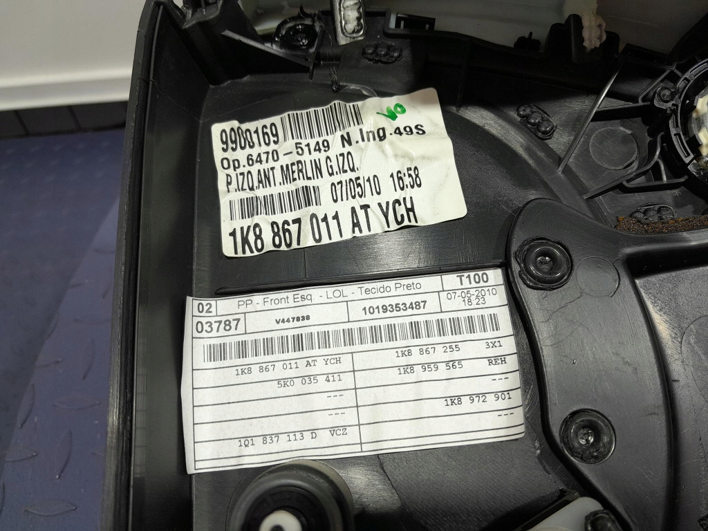 фото №7, Vw scirocco обивка обшивка дверь перед передний левый eu