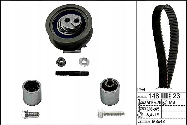 фото №2, Комплект - набор ремень распределительного вала ina 06f198119a