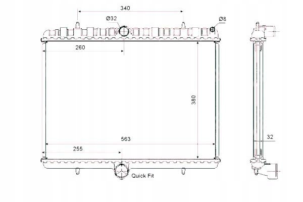 фото №1, Nrf радиатор citroen c8 jumpy 2,0hdi 07- fiat scu