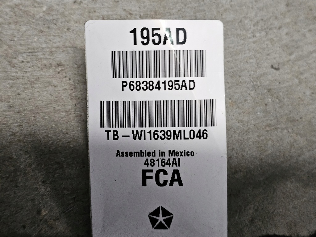 фото №13, Jeep compass ii 17- электропроводка жгут панели приборной панели 68384195ad usa