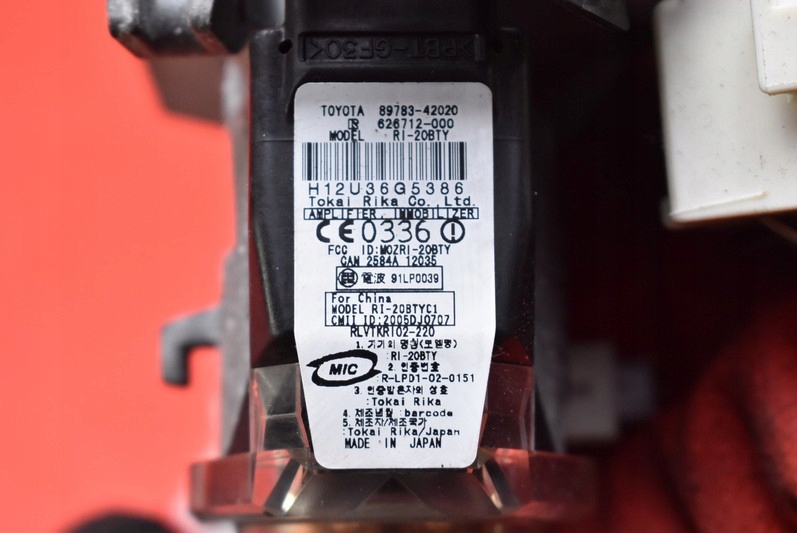 фото №7, Замок зажигания ключ 89783-42020 toyota rav 4 3 iii 2.0 d-4d 134 km 05-08