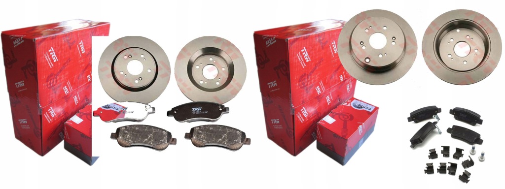 Купить Тормозные диски тормозные колодки p+t trw honda cr-v iii 293mm