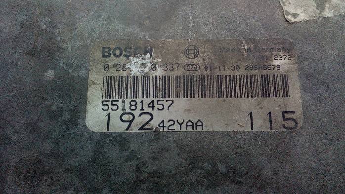 фото №9, Бортовий комп'ютер двигуна fiat stilo 1,9 jtd 02r. 55181457